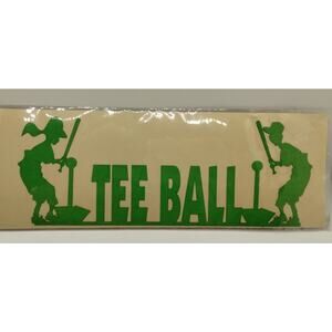 Die Cut Designs - Junk Journal Card Making Scrapbook - Green Tee Ball